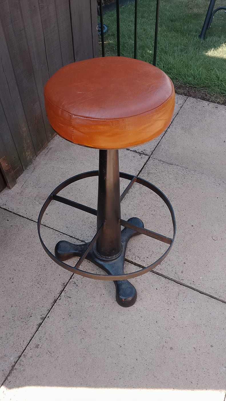 Vintage Singer Industrial Adjustable Stool