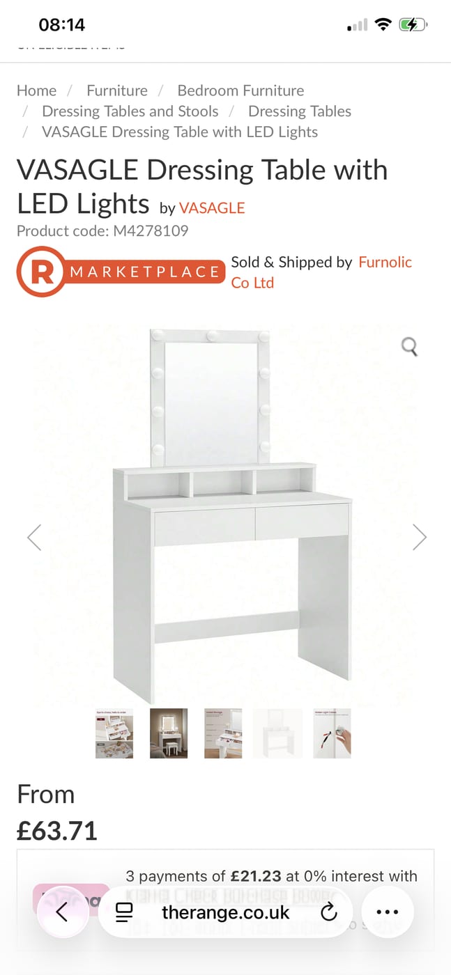 Dressing table