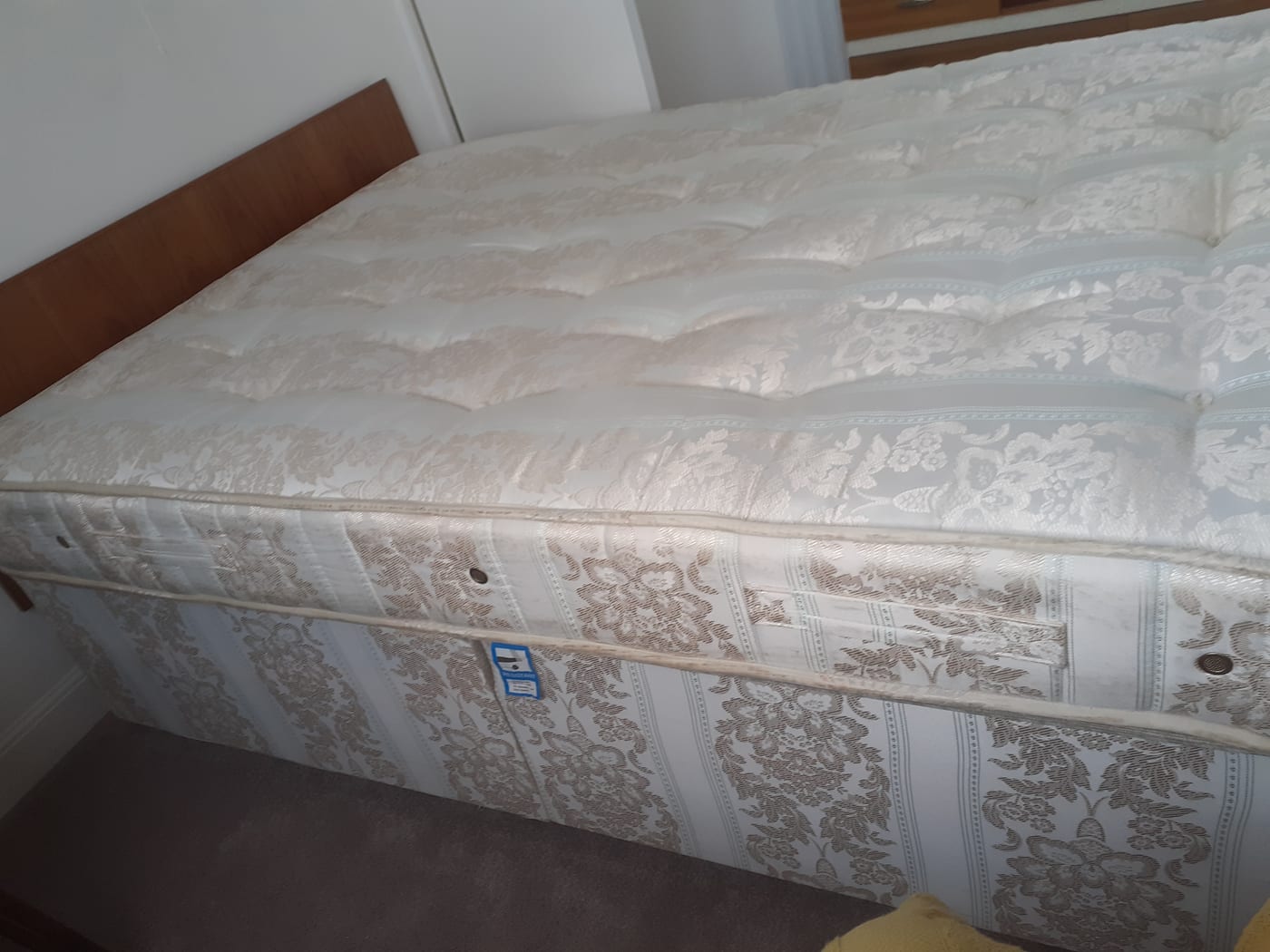 Double bed, complete with mattress