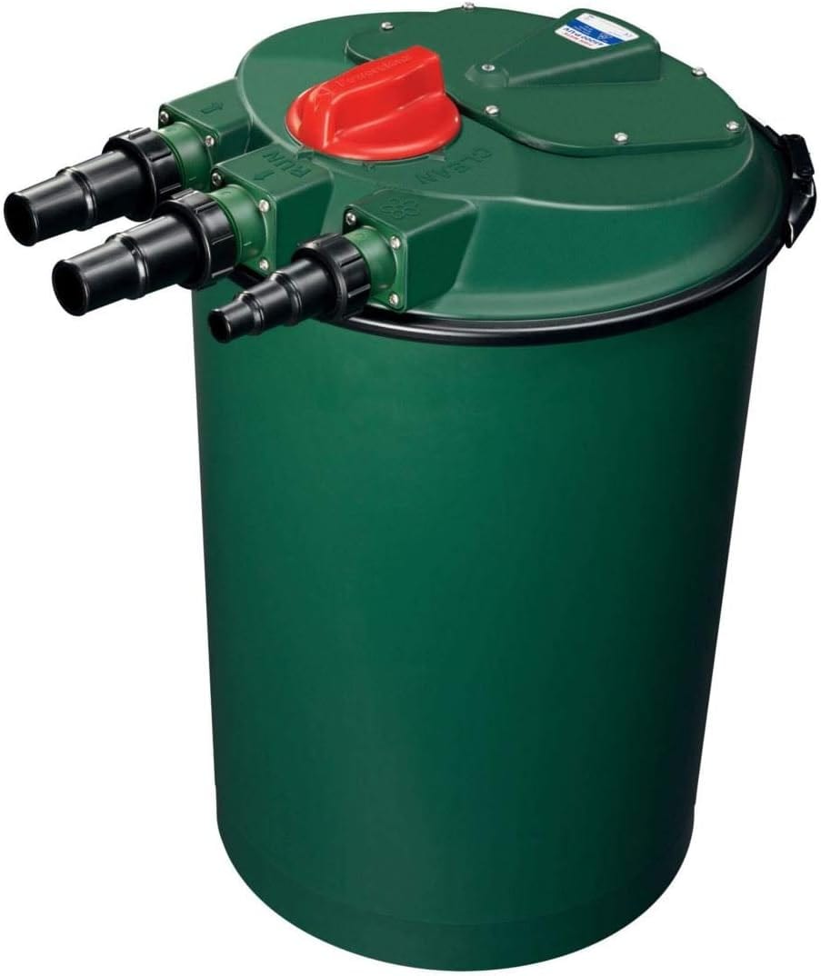 Fish Mate 10,000 PUV Powercleanz Pressurised Pond Filter with UV. + Linze 8000 L