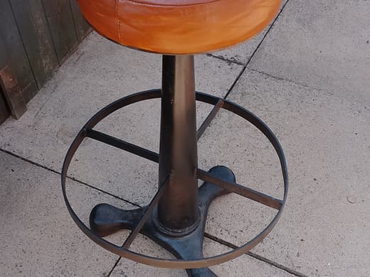 Vintage Singer Industrial Adjustable Stool