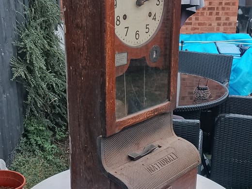 Vintage National Clocking in clock
