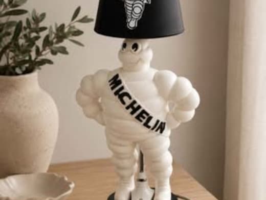 Vintage Vintage One Off Very Scarce Michelin / Bibendum Man Desk / Table Lamp